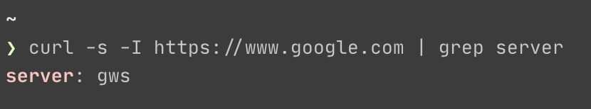GWS in Google&rsquo;s HTTP header